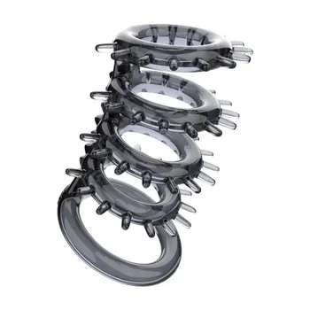 Multi Ring Orgasm Massager Penis Sleeves Cock Rings Dick Extender For Men Stimulate Erotic Adults Sex Toys For Couples Sex Shop 2