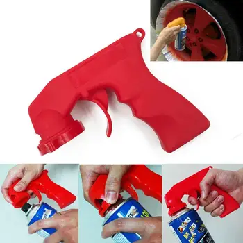 

Spray Adaptor Paint Care Aerosol Spray Can Gun Handle With Full Grip Trigger Locking Collar Car Maintenance For Painting