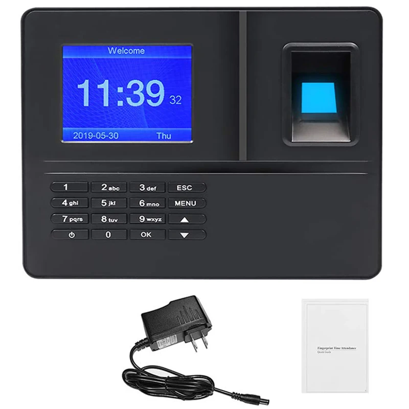 

US Plug,H6 Attendance Machine Intelligent Biological Fingerprint Password Attendance Machine Employee Sign-In Recorder