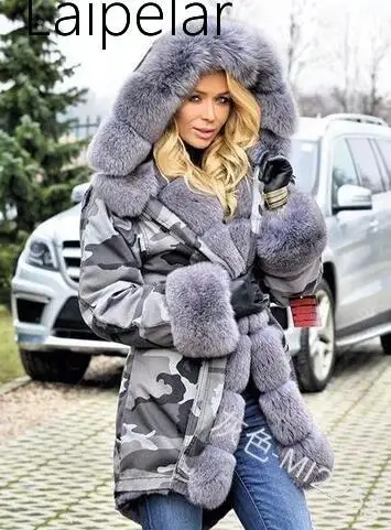 Laipelar, женская теплая зимняя парка, пальто с капюшоном, рыбий хвост, длинные рукава, пальто с капюшоном, хлопковое Стеганое пальто, тонкая женская куртка