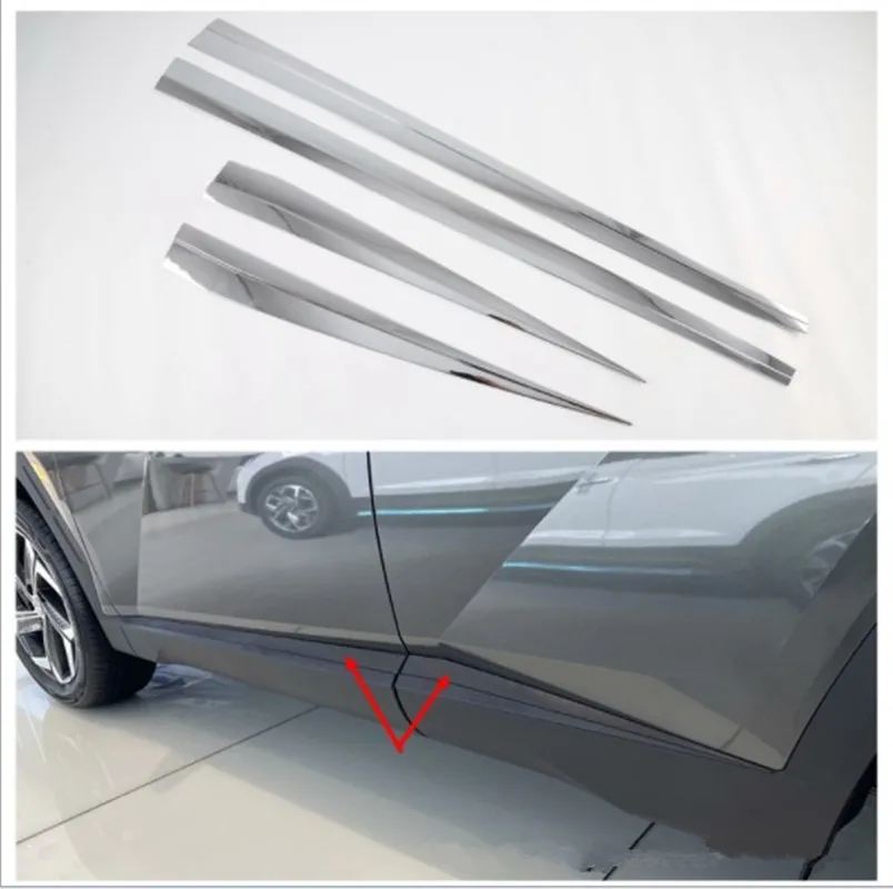 For Hyundai Tucson L 2021 Car Body Side Door Moulding Cover Trim Car