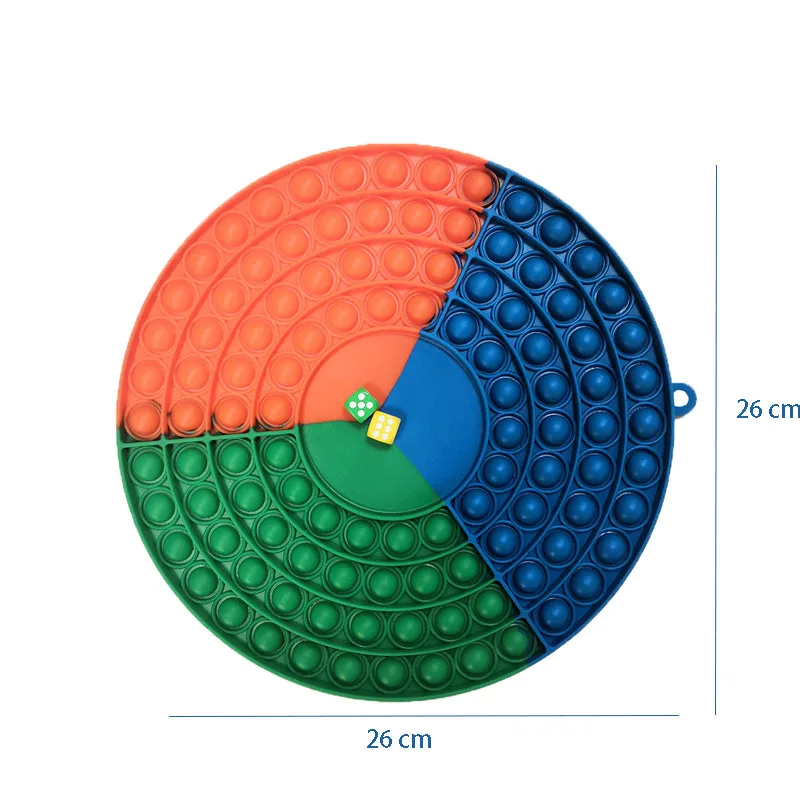 Pop Fidget Toys Simple Dimple  Antistress Sensory Chess Dimpel+dice Big Size  Adult and Kid Toy Interactive Game Dropshiping stress ball brain Squeeze Toys