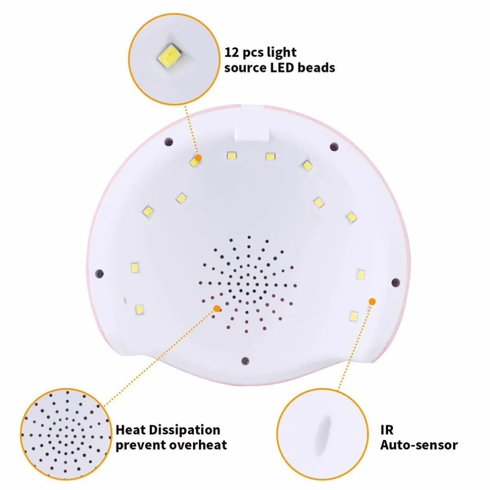 Женский ноготь инструмент лампа для ногтей Новая машина для ногтевой фототерапии Sunone 12 Светодиодный 36 Вт Светодиодная УФ-лампа для ногтей инструмент
