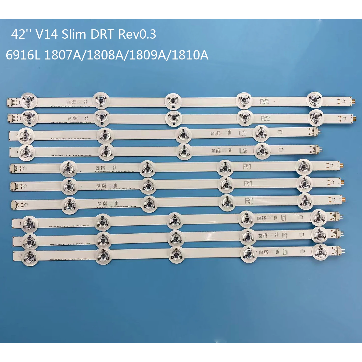 Tira Led para Panasonic 6916l1807a 1808a 1809a 1810a Tx42as750e Tx-42asm651e Tx-42asm655 Tx-42asr750 Tx-42asw654 Tx-42asw745