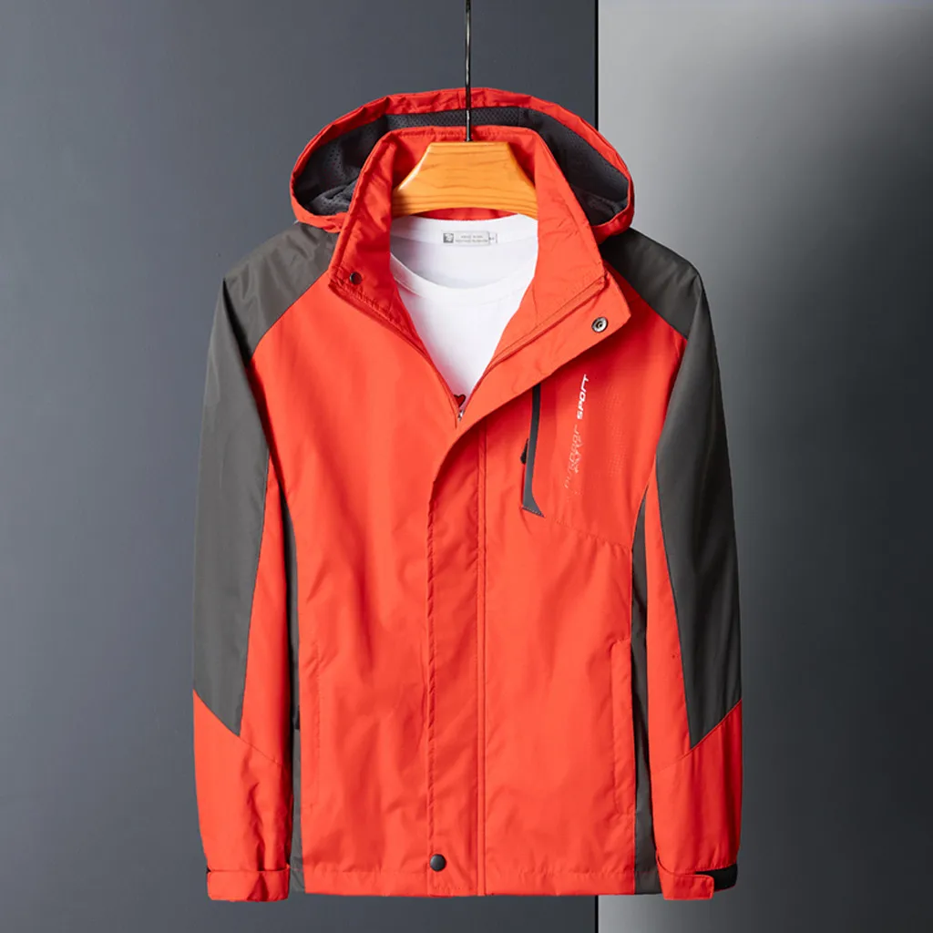 Куртки мужские осенние повседневные модные водонепроницаемые быстросохнущие дышащие спортивные уличные пальто куртка мужская уличная одежда