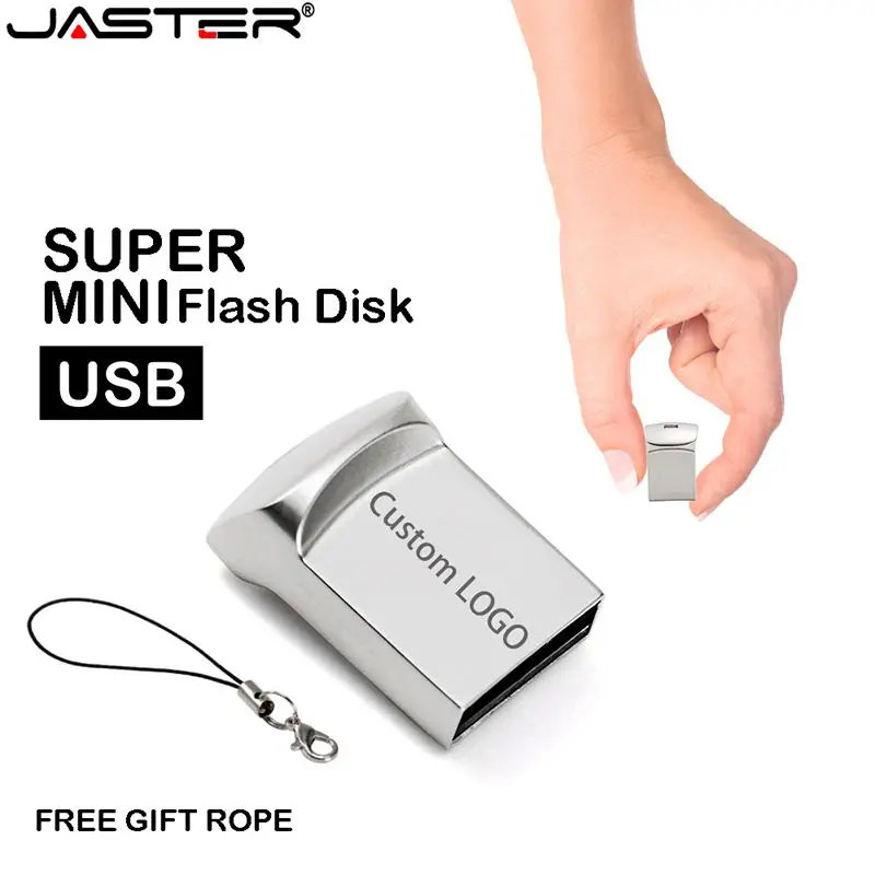 Металлический мини USB флеш-накопитель JASTER, 4G, 8G, 16 ГБ, 32 ГБ, 64 ГБ, 128 г, персональный флеш-накопитель, USB карта памяти, u-диск, подарок, логотип на заказ