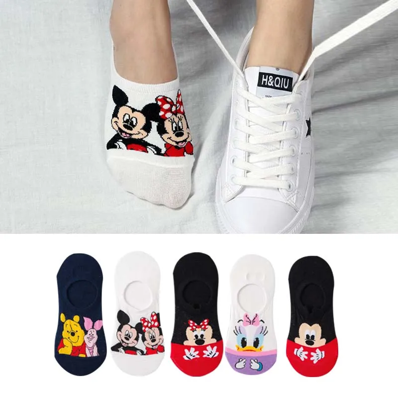

5 Pairs/Lot Summer Korea women socks Cartoon Animal Cat mouse Socks Cute Funny Ankle Socks Cotton invisible socks Dropshipping