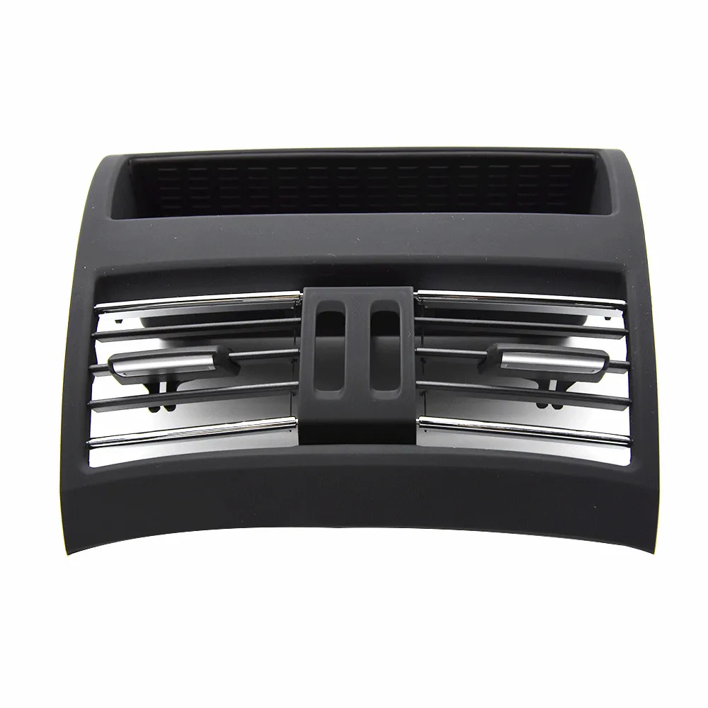 Черный Задний AC кондиционер вентиляционное отверстие гриль розетка панель Хромированная Пластина для BMW 5 серии F10 F11 2010- 64229172167