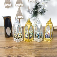 Новые рождественские украшения для домашнее СВЕТОДИОДНЫЙ свеча, чайный свет свечи Бог лампа «Распятие Христа» декорация Рождество Новогоднее украшение
