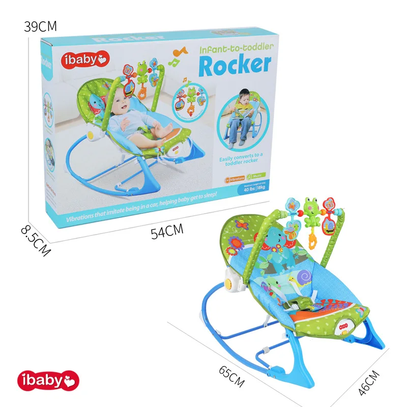 blue Baby to Sleep Pacify Chair Baby Atomize Music Rocking Chair with Educational Toys Leisure Chair - Цвет: blue