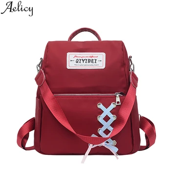 

Aelicy Backpack Bag Women Oxford Solid Color Backpack Ladies Backpacks For Teenagers Women's School Bags Mochilas Travel Bags