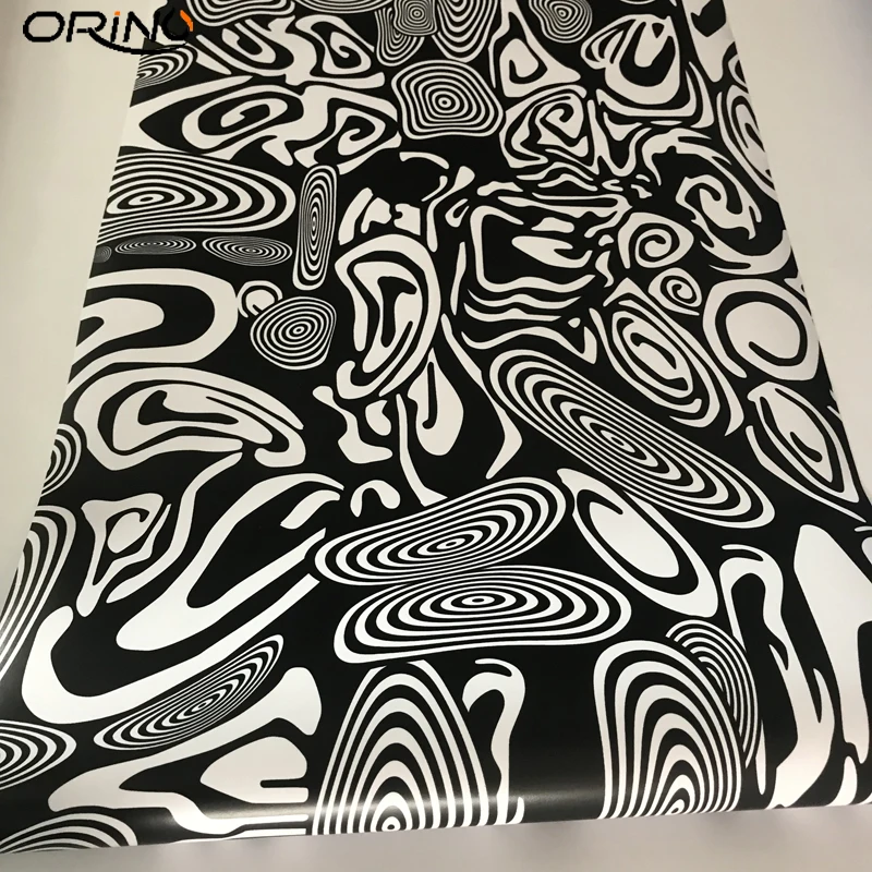 Black White Camouflage Vinyl Wrap-2