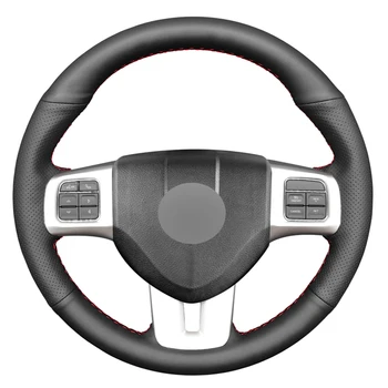 

Black PU Faux Leather DIY Hand Sewing Car Steering Wheel Cover for Dodge Dart 2013-2016 Volkswagen VW Routan 2011-2012