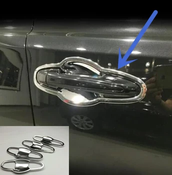 

For TOYOTA RAV4 2014 2015 2016 2017 ABS Chrome accessories Car Door protector handle Bowl Cover Trim Sticker car styling 8pcs