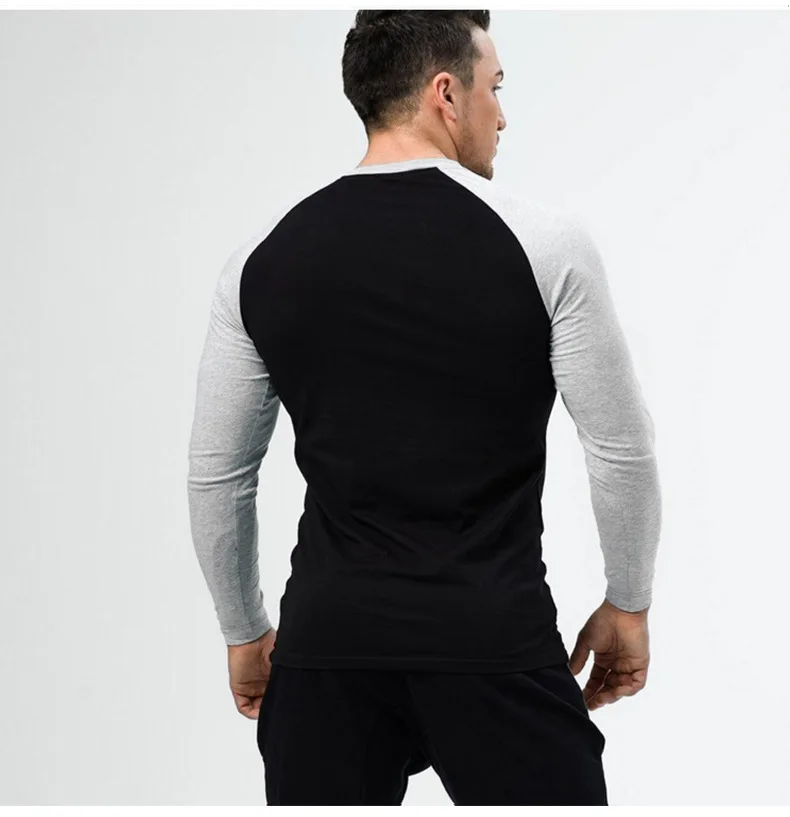 Muscle Dr. Brothers Европа и Америка Спорт Фитнес с длинным рукавом мужские облегающие быстросохнущие тренировочные рукав три четверти C