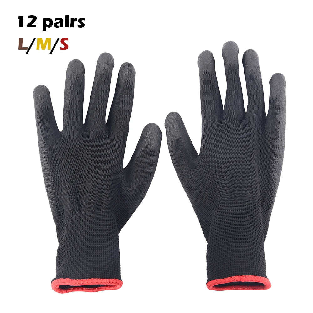 Safety work gloves, pu gloves, special gloves for workers, maintenance supplies, labor nylon gloves, car maintenance gloves