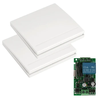 

Wireless Wall Switch Wall Panel Remote Control Transmitter & Receiver Smart Home For Ceiling Light Lamp Bulb Bedroom Home Living