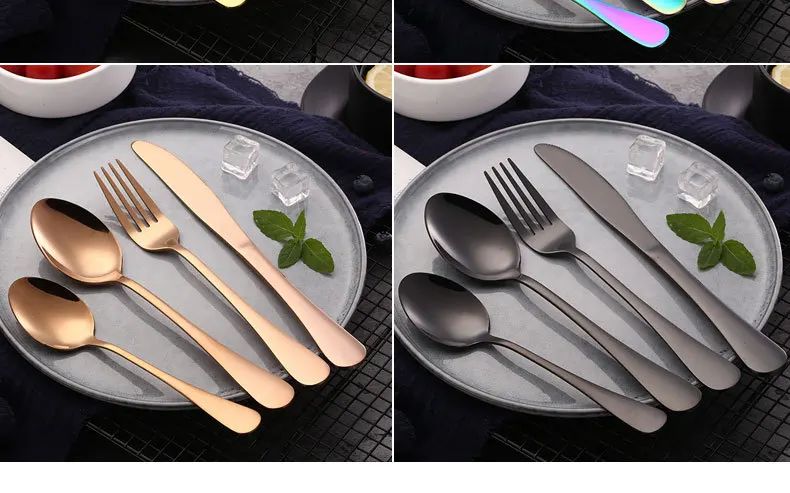 Stainless Steel Knife, Fork And Spoon Set Spoon Chopsticks Portable Tableware Set Gift Western Food Steak Knife And Fork Two-Pie