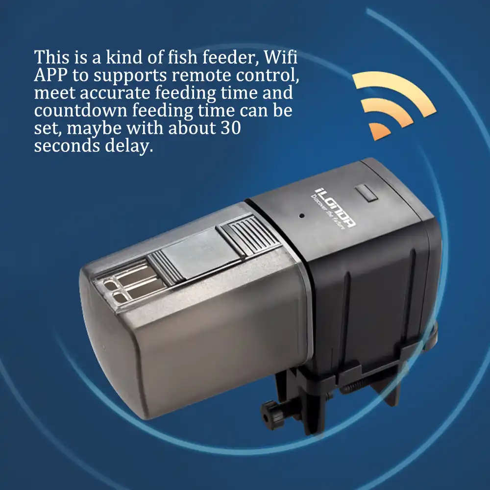 Wifi Programmable Automatic Fish Feeder Aquarium Tank Timer Feeder