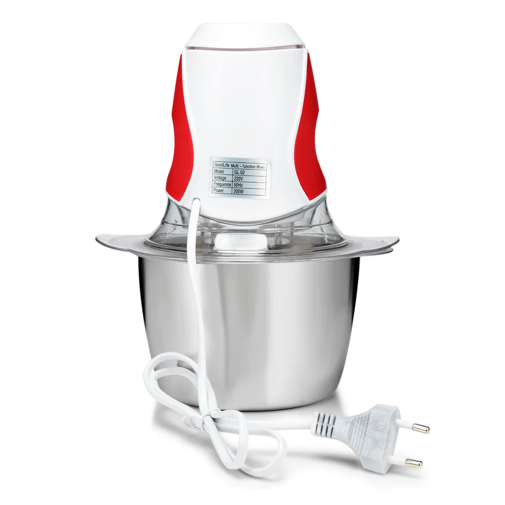 

1.5 L Electric Meat Grinder Mixer Chopper Household Machine 200W Stainless Steel Electric Meat Grinder Food Chopper Home 220V
