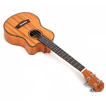 

The Factory Supplies 26-Inch Full Peach Blossom Heart Cutaway Ukulele Ukulele Four String Instrument Small Guitar