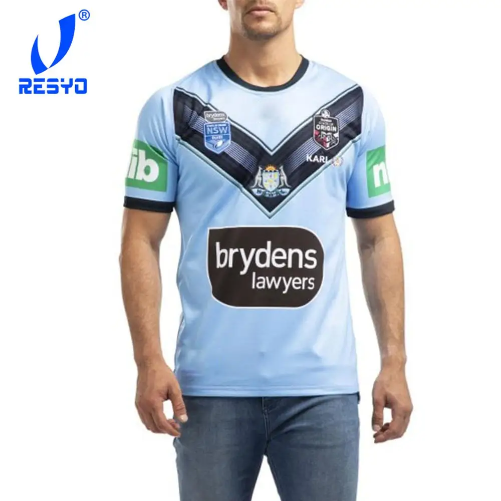 RESYO FOR NSW BLUES SOO HOME PRO Регби Джерси Спортивная рубашка S-5XL