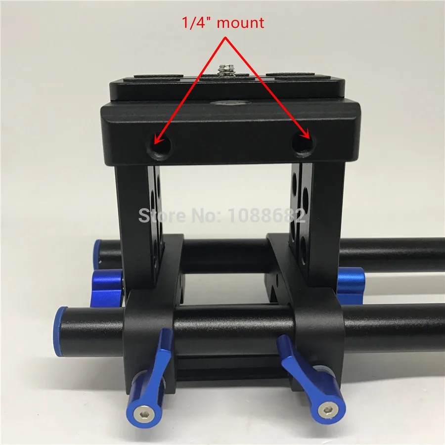 Camera Quick Release Plate 15mm Rods Rig Clamp (5)