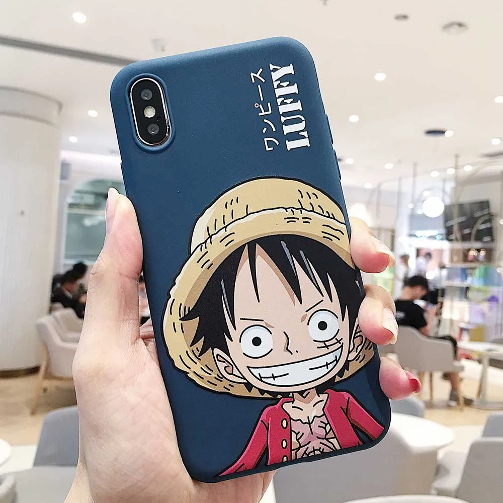 Цельный чехол для телефона с изображением Луффи Саурона для iphone 6, 6s, 7, 8 plus, 11 Pro, X, XS, Max, Xr, аниме, окрашенный Мягкий ТПУ силиконовый чехол