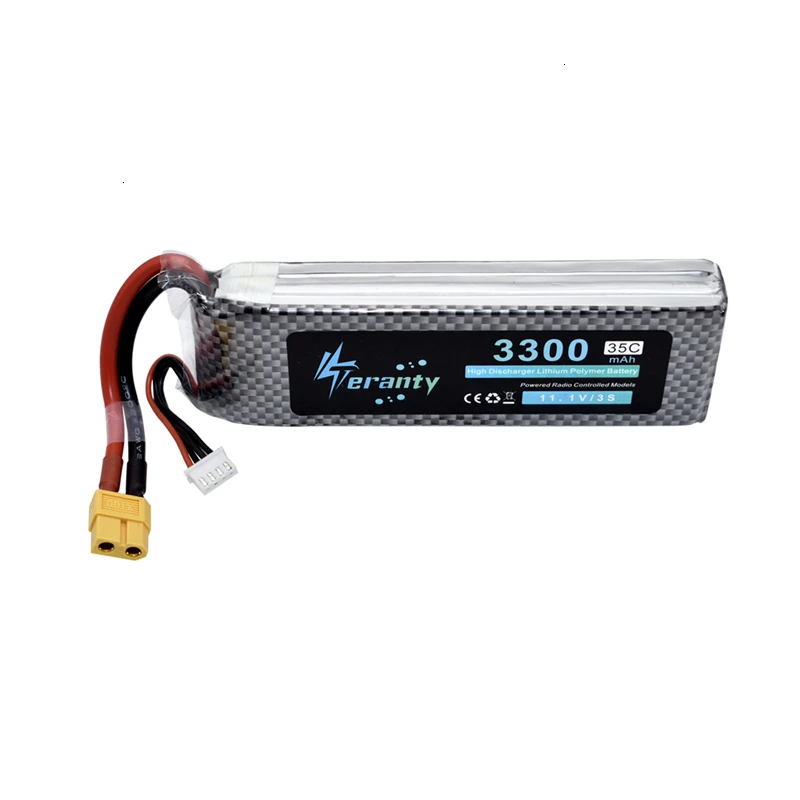 Teranty power 11,1 v 3300maH 35C Lipo аккумулятор для радиоуправляемого дрона, лодки, квадрокоптера, запасные части 3s 2800mah 11,1 v батареи T/XT60 разъем