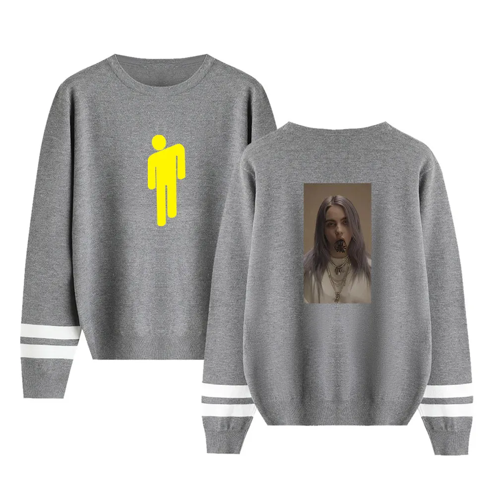 Spring Autumn knitting O-Neck Billie Eilish Sweaters Suitable Hot Men Women Sweaters Male Female comfortable Clothing