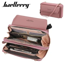 Baellerry Women Wallet Double Zipper Summer Female Shoulder Bag Top Quality Cell Phone Pocket Bags Fashion Crossbody Bags