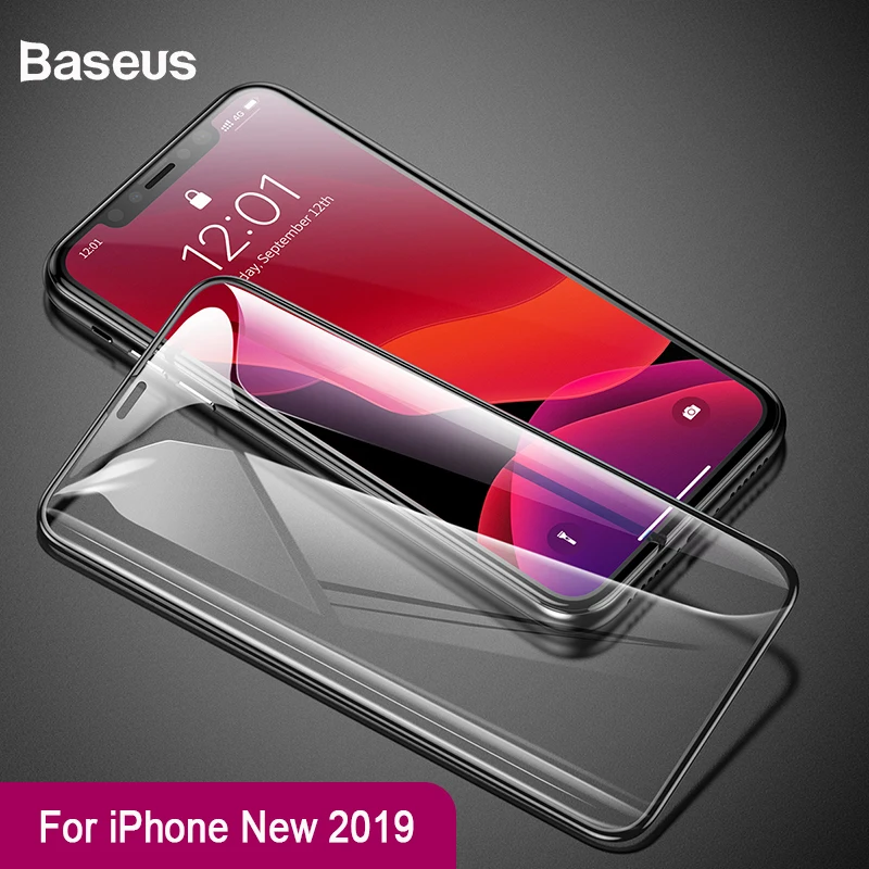 

Baseus 0.3mm Full Cover Screen Protector For iPhone 11 Pro Max Protective Film Tempered Film For iPhone 11 Pro Max Glass 2 Piece