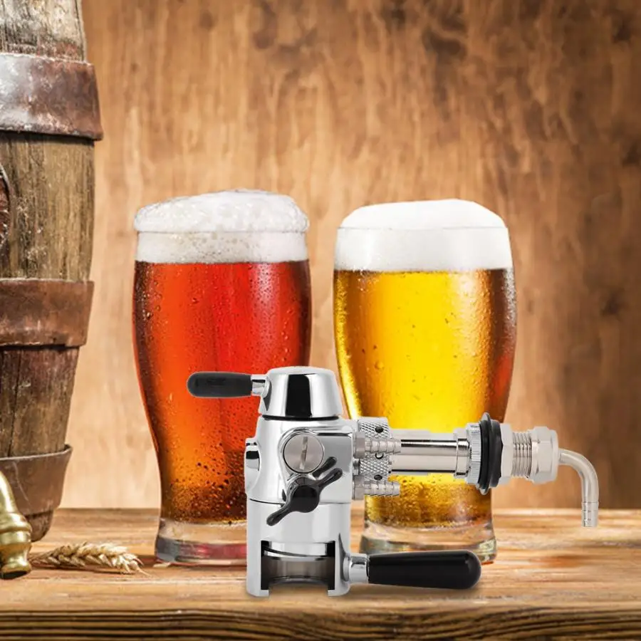 New Beer Brewing Stainless Steel Beer Bottle Fill Tap De-foaming Beer Faucet Filling Accessories beer gun home brew Tools