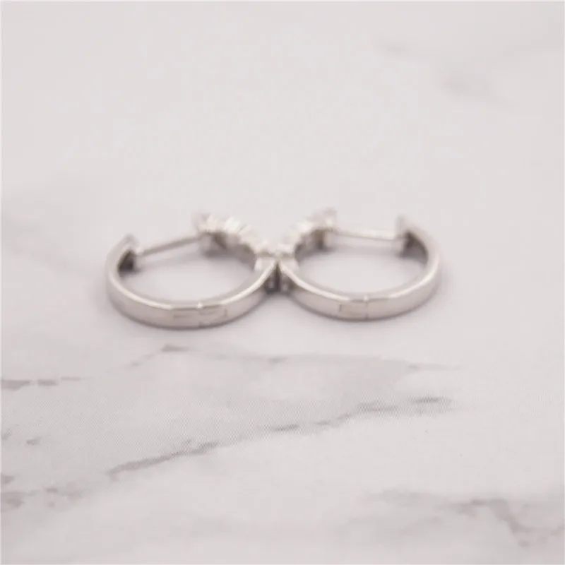 joyas de plata 925 stud earrings for women boucle d'oreille femme pendientes mujer - Цвет камня: 18mm 014743020