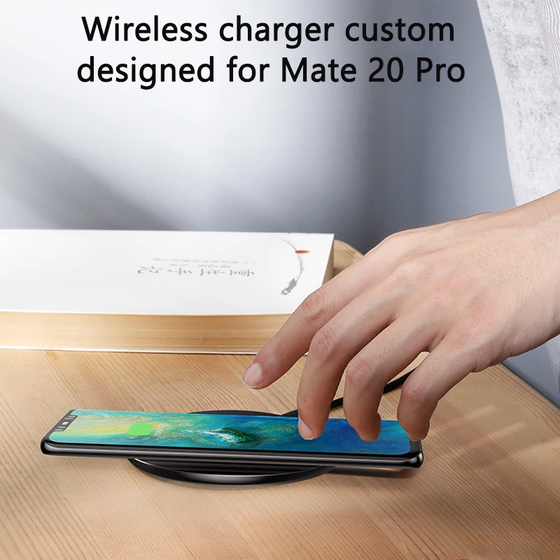  Baseus Special Design 10W Qi Wireless Charger For Huawei P30 P30 Pro Fast Wireless Charging Pad For