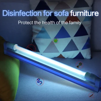 

T5 Ultraviolet Sterilizer Light Tube Ozone 8W 110V 220V 12in UV Disinfection Lamp quart irradiator UVC Germicidal Lamp for room