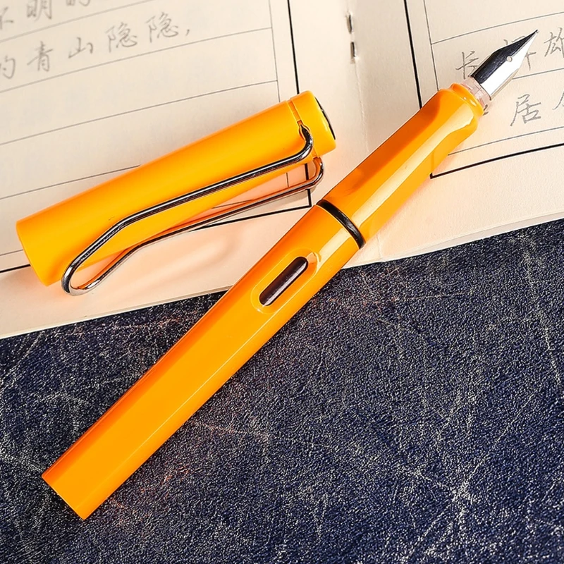 Яркий цвет перьевая ручка Средний 0,5 мм перо съемный чернильный конвертер офисный маркер LX9A