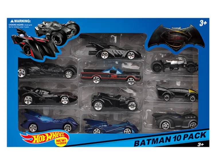 

[TOP] Very Cool 10 different styles of batmobile sports car model Batman alloy Metal car toy kids child boys best gift 10pcs/set