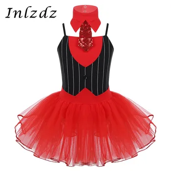 

Kids Girls Ballet Leotard Costume Christmas Dance Costume Outfit Bodice Ballet Dance Gymnastics Leotard Mesh Jazz Dance Clothing