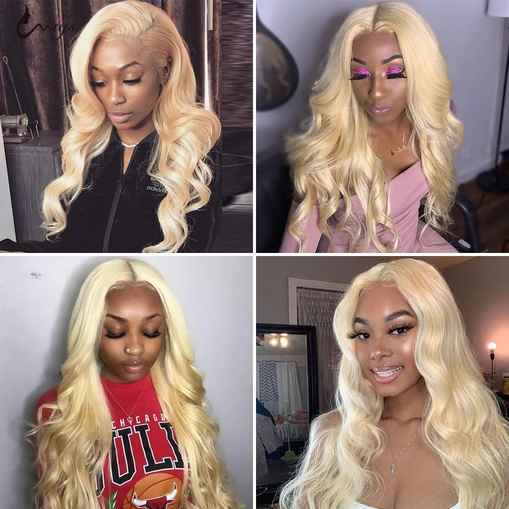 UWIGS 613 Blonde Lace Front Wig Human Hair 30 inch Body Wave Lace Front Wig HD Transparent Lace Frontal Wigs For Black Women