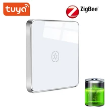 Переключатель батареи Tuya ZigBee переключатель панели сцены с одной