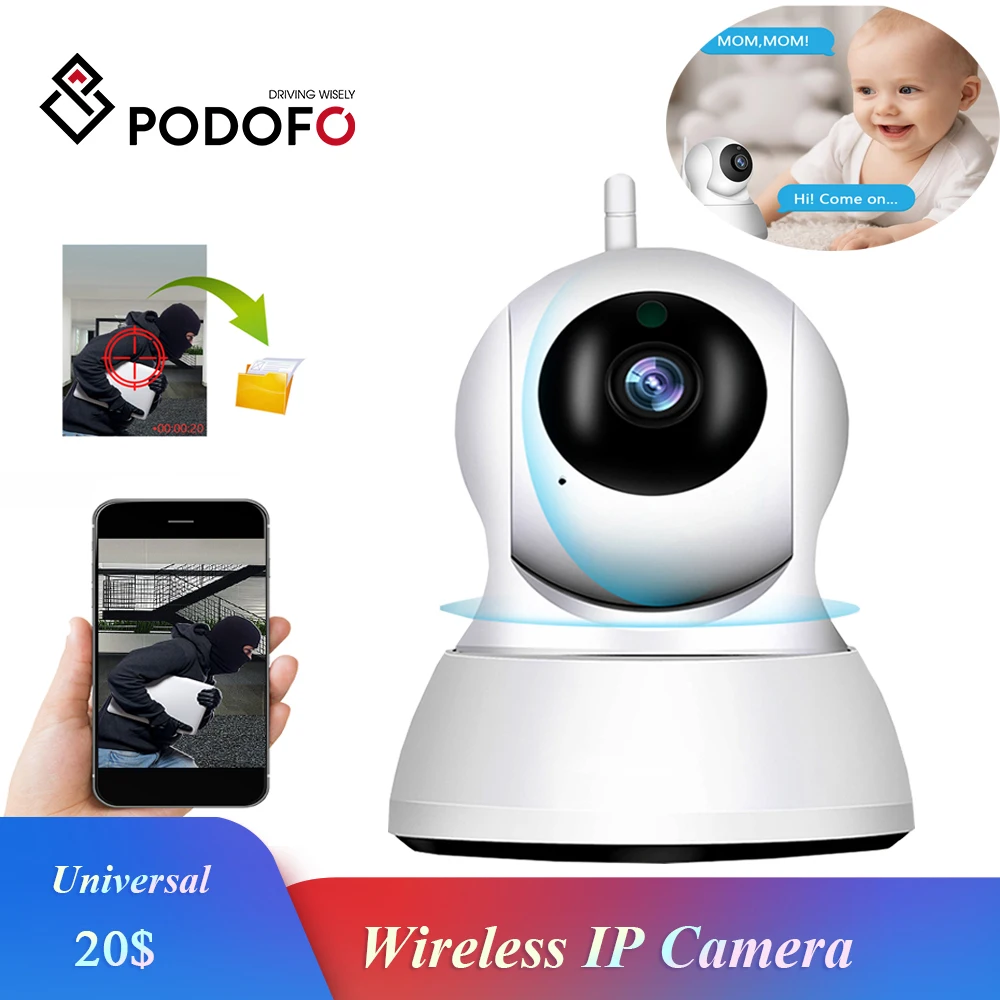IP-камера видеонаблюдения podofo 720P двустороннее аудио ночное видение Wi-Fi |