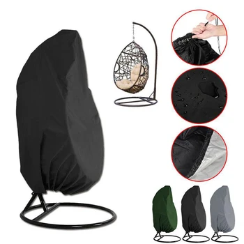 

Outdoor Swing Chair Cover Eggshell Shape Dustproof Waterproof Uv Protection Universal Outdoor Furniture Cover