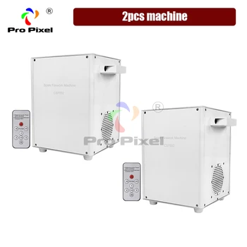 

2pcs machine 650W Cold Spark Fireworks Remote DMX Control Stage For Outdoor Indoor Wedding Celebration