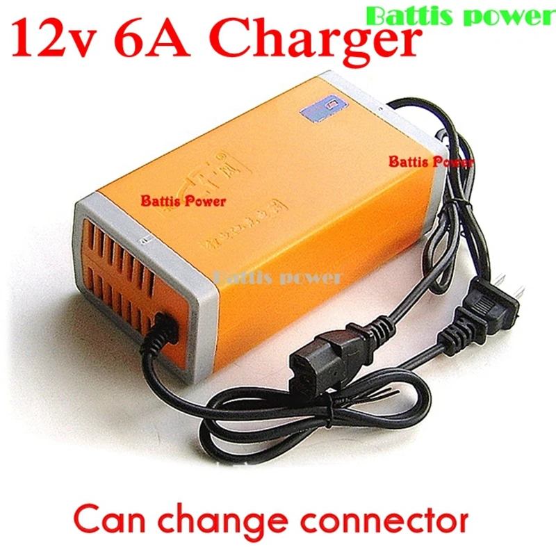 12V 6A смарт-устройство для быстрой Батарея Зарядное устройство лития lifepo4 литий-полимерный 14,6 v 16,8 v 14v 12,6 вольт 6A 5A мотор мотоцикла Мощность адаптер автоматической