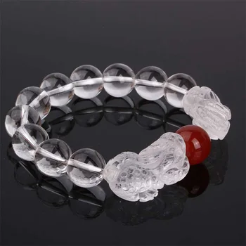

Natural white crystal bracelet
