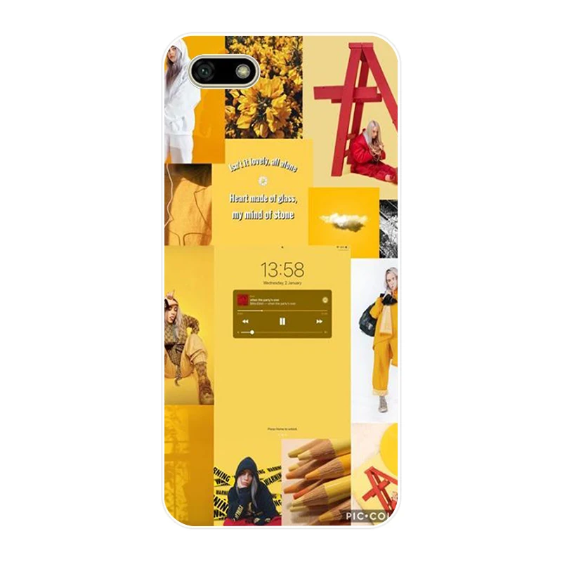 17 16AA Billie Eilish Girl Мягкий Силиконовый ТПУ чехол для телефона для huawei Honor 7A PRO 5,45 5,7 7C 7X Y5 - Цвет: 17