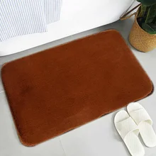 Многоразовый современный мягкий дверной коврик для гостиной, декор для пола, коврик для спальни, Противоскользящий коврик для ванной, коврик для сиденья, меховые коврики, теплые