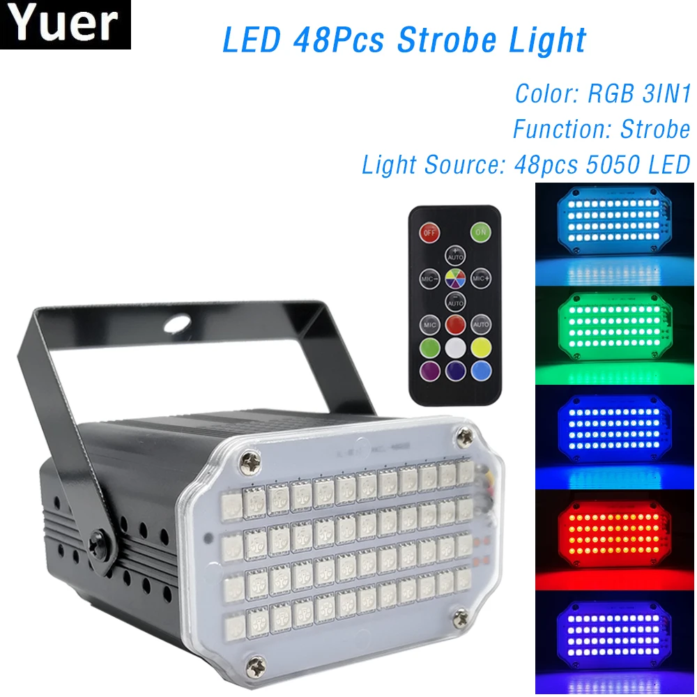 Светодиодный RGB Стробоскоп 3 в 1 сцсветильник жектор 2 для диджея вечевечерние