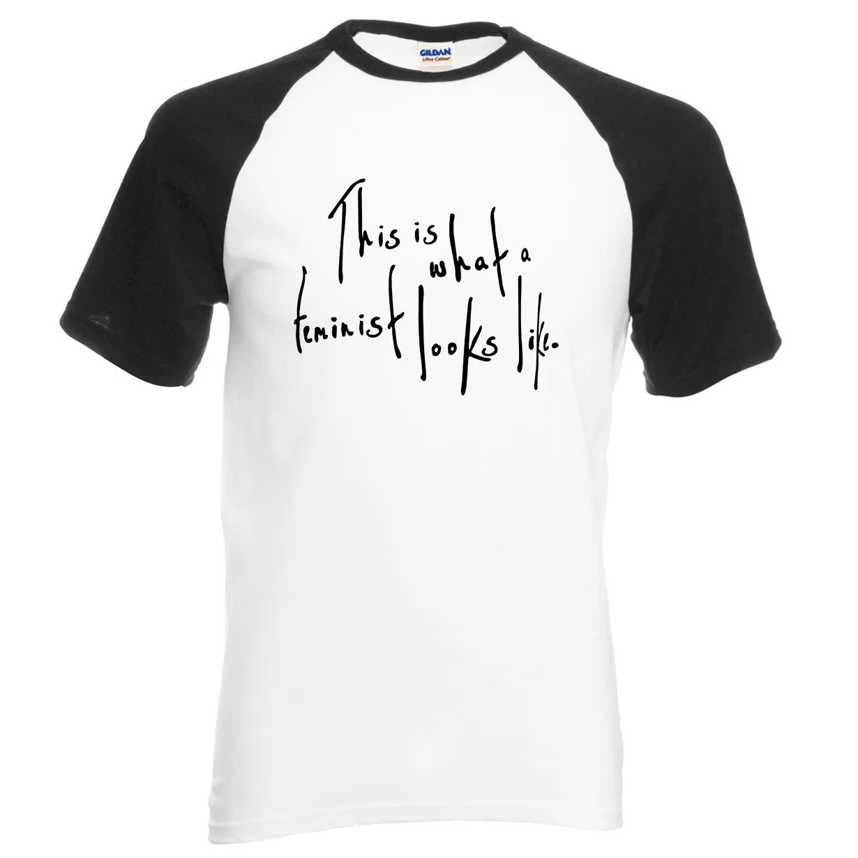 

personalized t shirt This Is What a Feminist Looks Like letters 2020 summer sportswear cotton casual loose fit raglan men tshirt